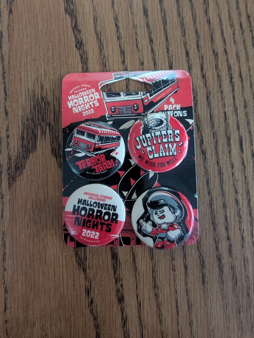 Universal Halloween Horror Nights 2022 Button Pack